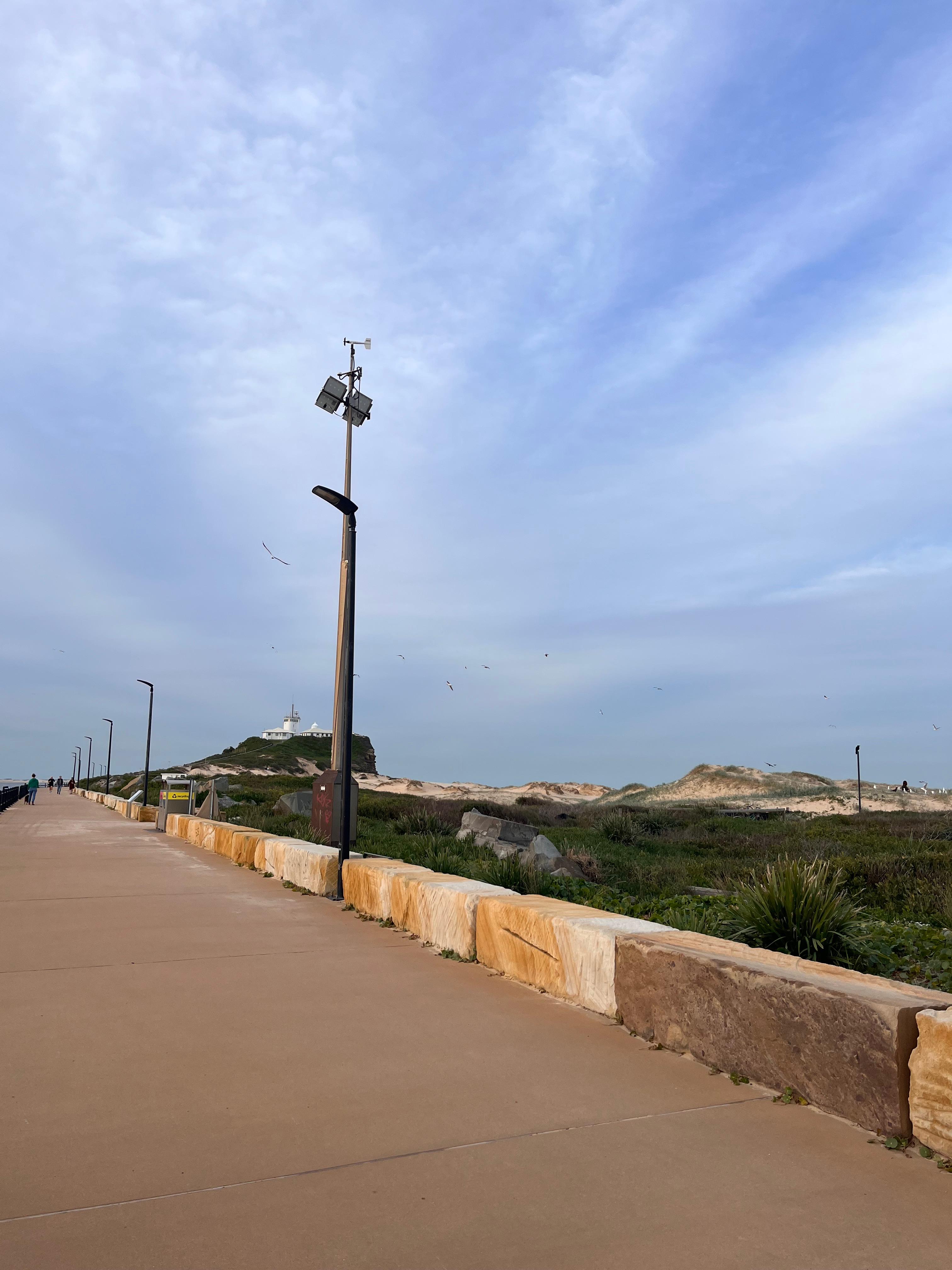 Bathers Way and Nobbys breakwall